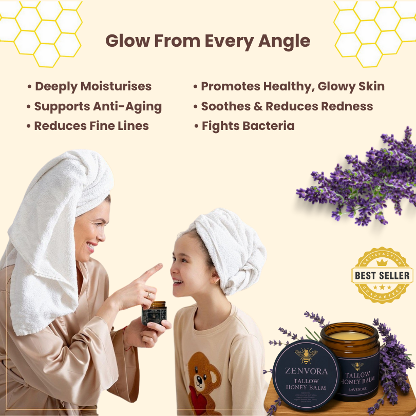 Grass-Fed Beef Tallow Balm with Raw Honey