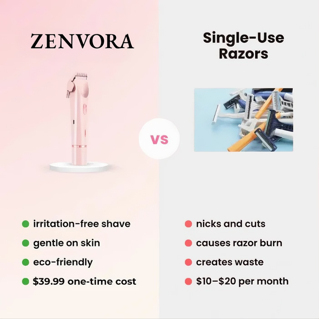 2-in-1 Painless Bikini Hair Trimmer